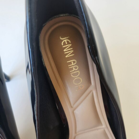 Jenn Ardor Comfortable Stiletto Pumps Black Patent High Heels Office Siren Sexy - Picture 9 of 12